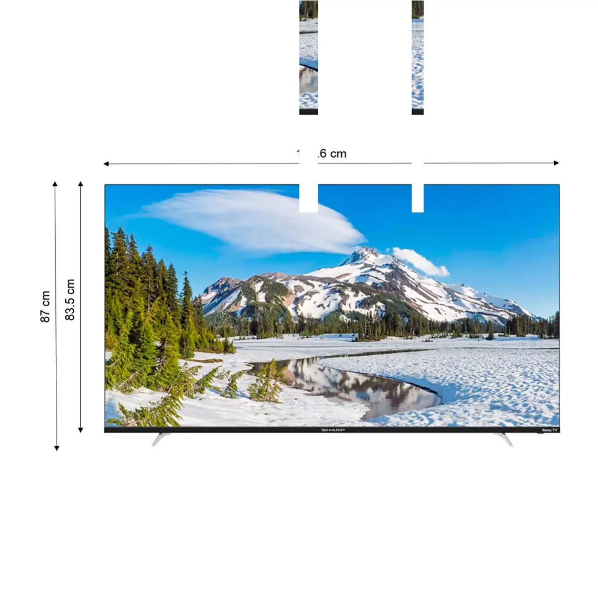 Pantalla 4k Smart Roku TV 65 Pulgadas Sharp 4T-C65DL7UR CST