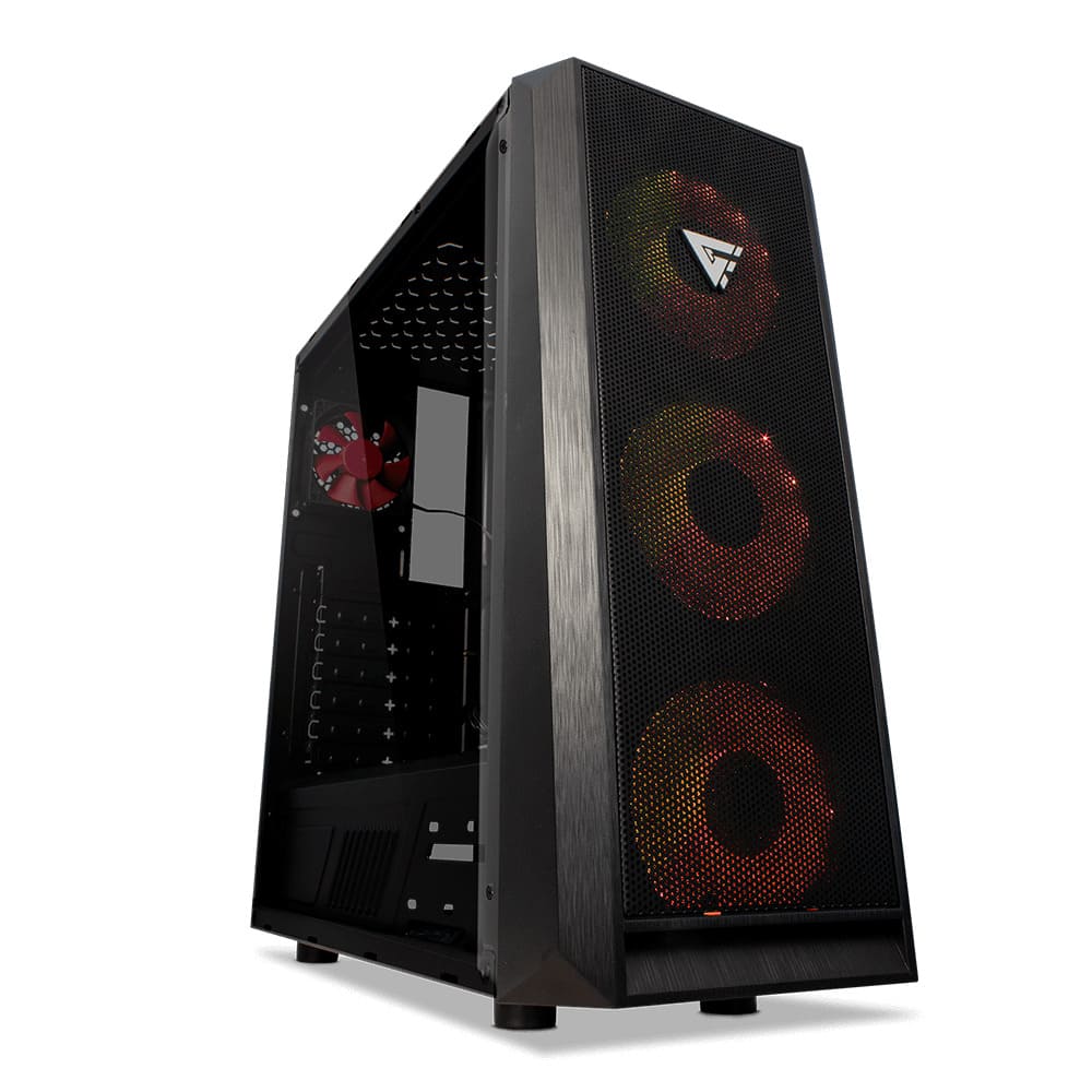 Gabinete Gamer, ATX, Micro-ATX, Mini-ITX, sin Fuente, con Panel de Acrílico Lateral, Game Factor CSG502