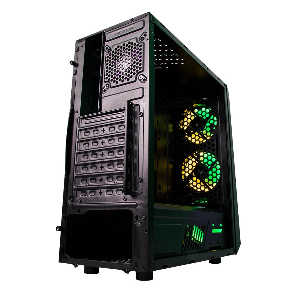 Gabinete Gamer, ATX, Micro-ATX, Mini-ITX, sin Fuente, con Panel de Acrílico Lateral, Game Factor CSG502