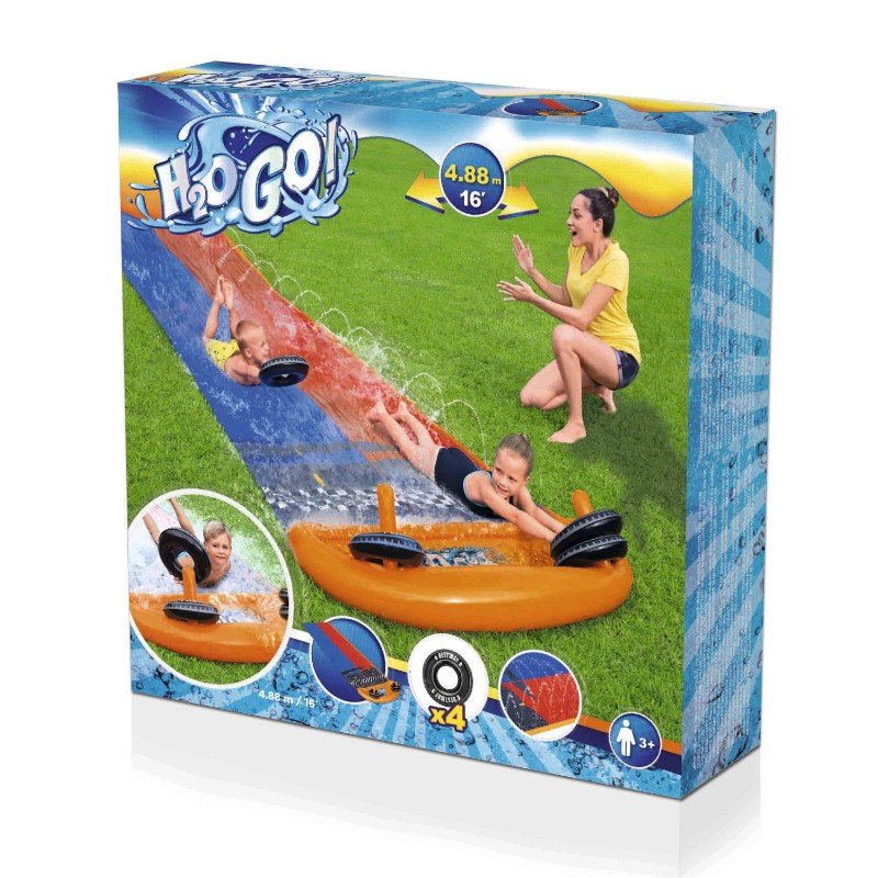 Tobogán Inflable,  Juego Inflable,  Deslizador Acuático H2o go 4.80m