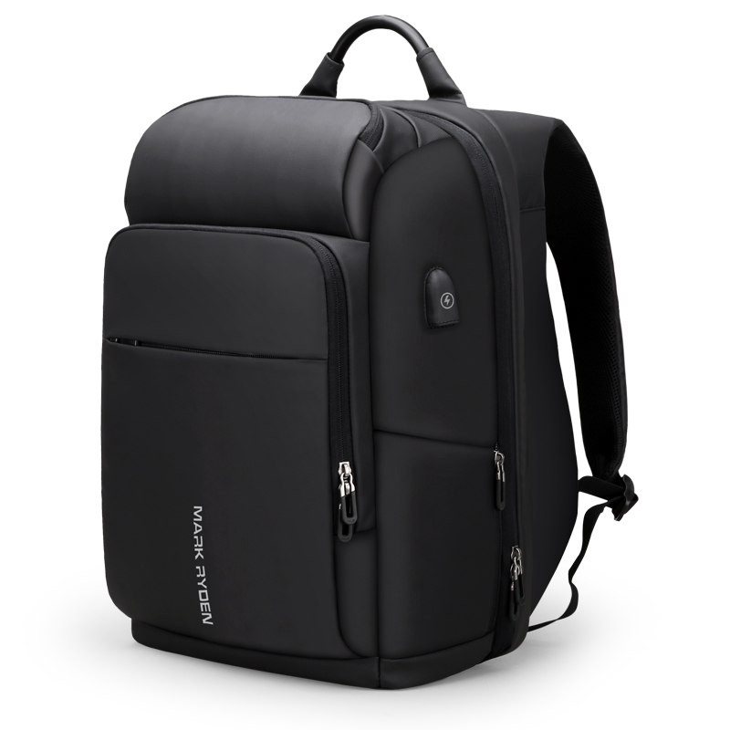  Mochila Inteligente Negocios Viaje, Mark Ryden. Espacio y compartimientos para laptop. Puerto USB Impermeable. Modelo 7080