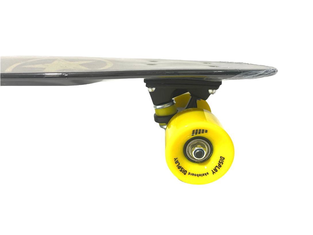 Patineta semiprofesional minicruiser con lija y diseño estrella