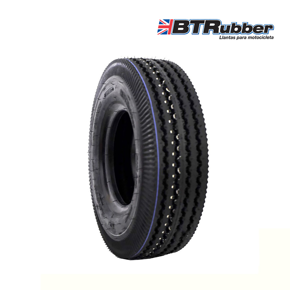 Llanta MOTO URBANO TT 4.00-8 BTR 255 incluye cámara BTRubber Wt. 4.5 kgs