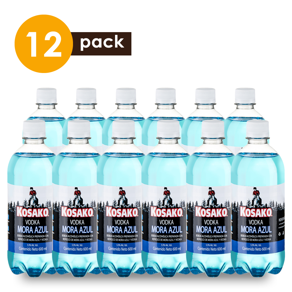 Vodka Kosako Mora Azul 600 ml 12 Pack