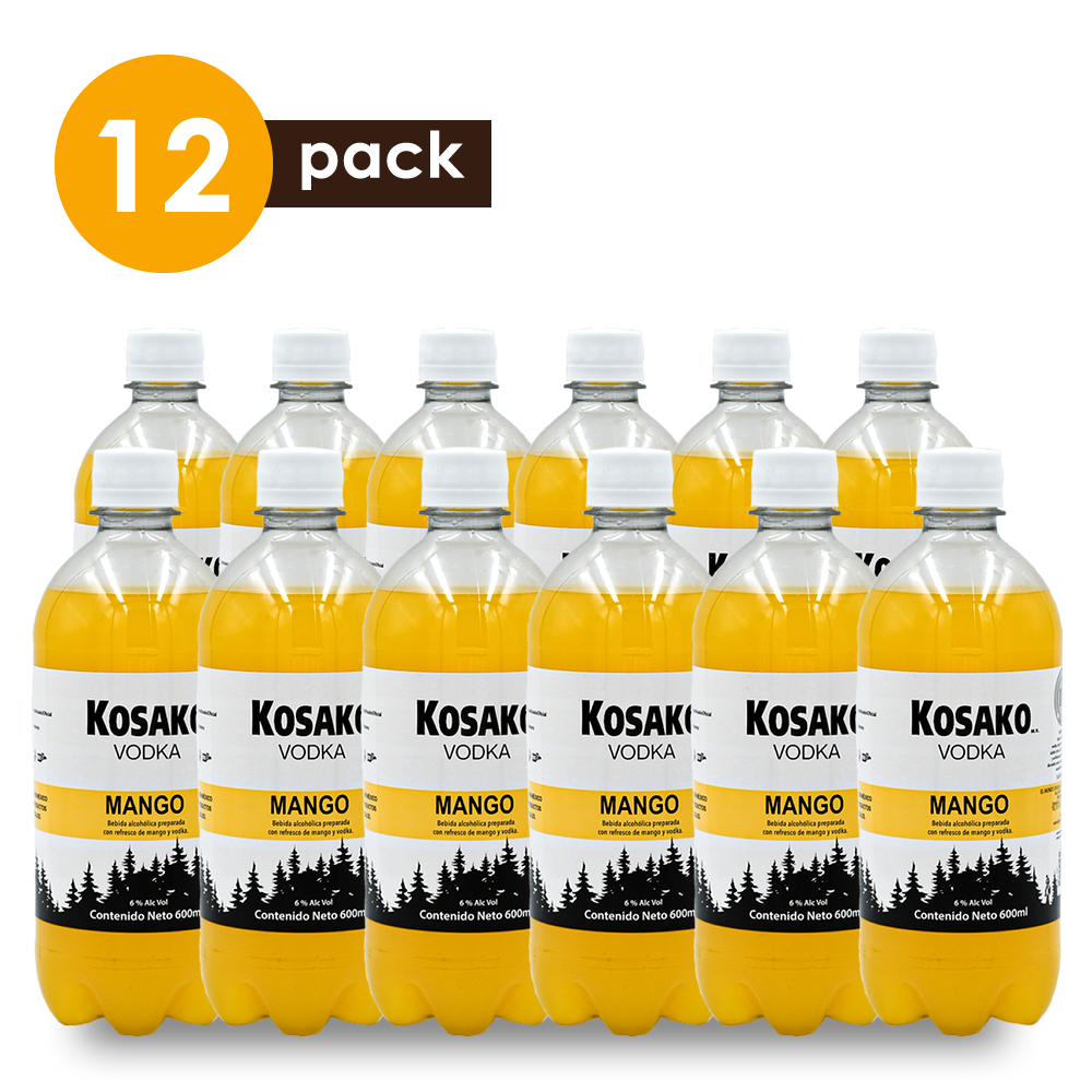 Vodka Kosako Mango 600 ml 12 Pack