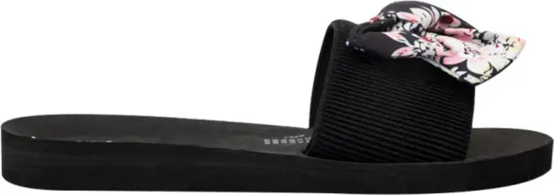 Sandalia Color Negro Para Mujer Con Moño Banana Price 8587 1019430