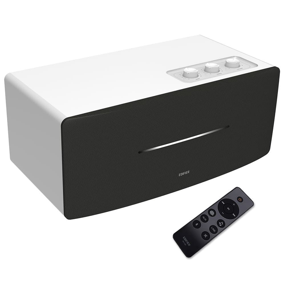 Bocina Bluetooth Edifier D12 Color Blanco Con Salida De Audio