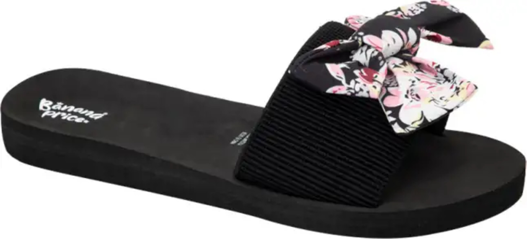 Sandalia Color Negro Para Mujer Con Moño Banana Price 8587 1019430