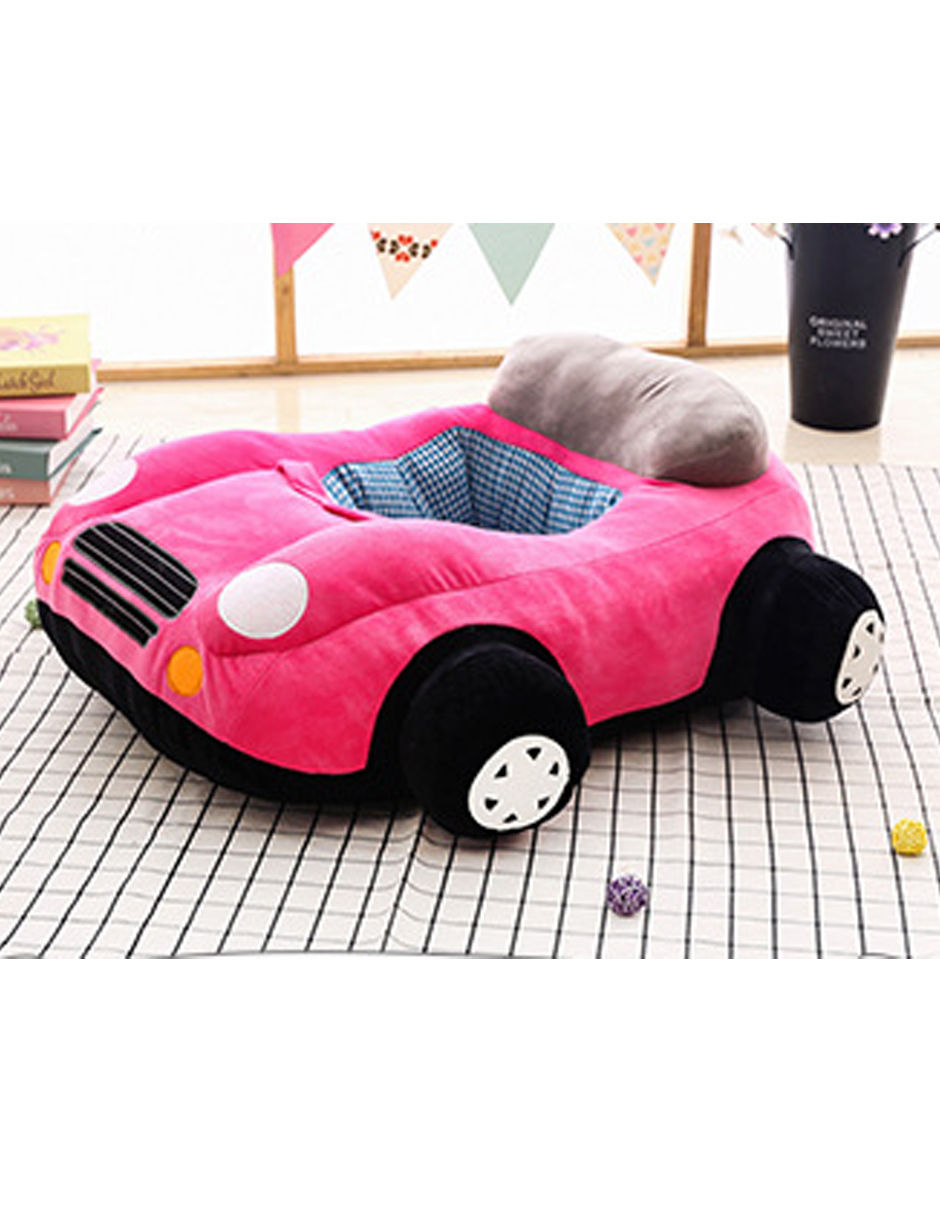 Juguete de peluche Silla antivuelco para bebé diseño de coche -SC-785 Rosa