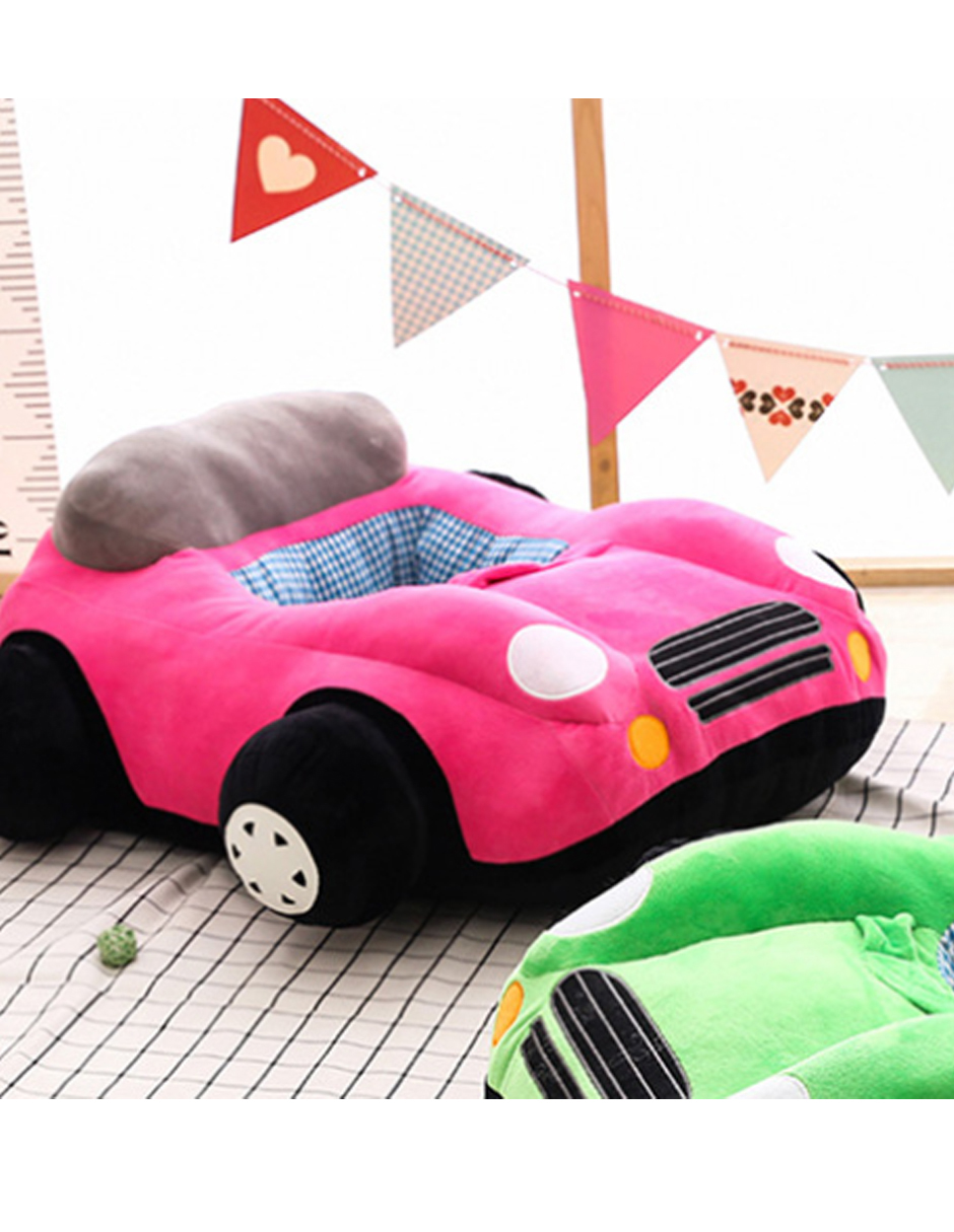 Juguete de peluche Silla antivuelco para bebé diseño de coche -SC-785 Rosa