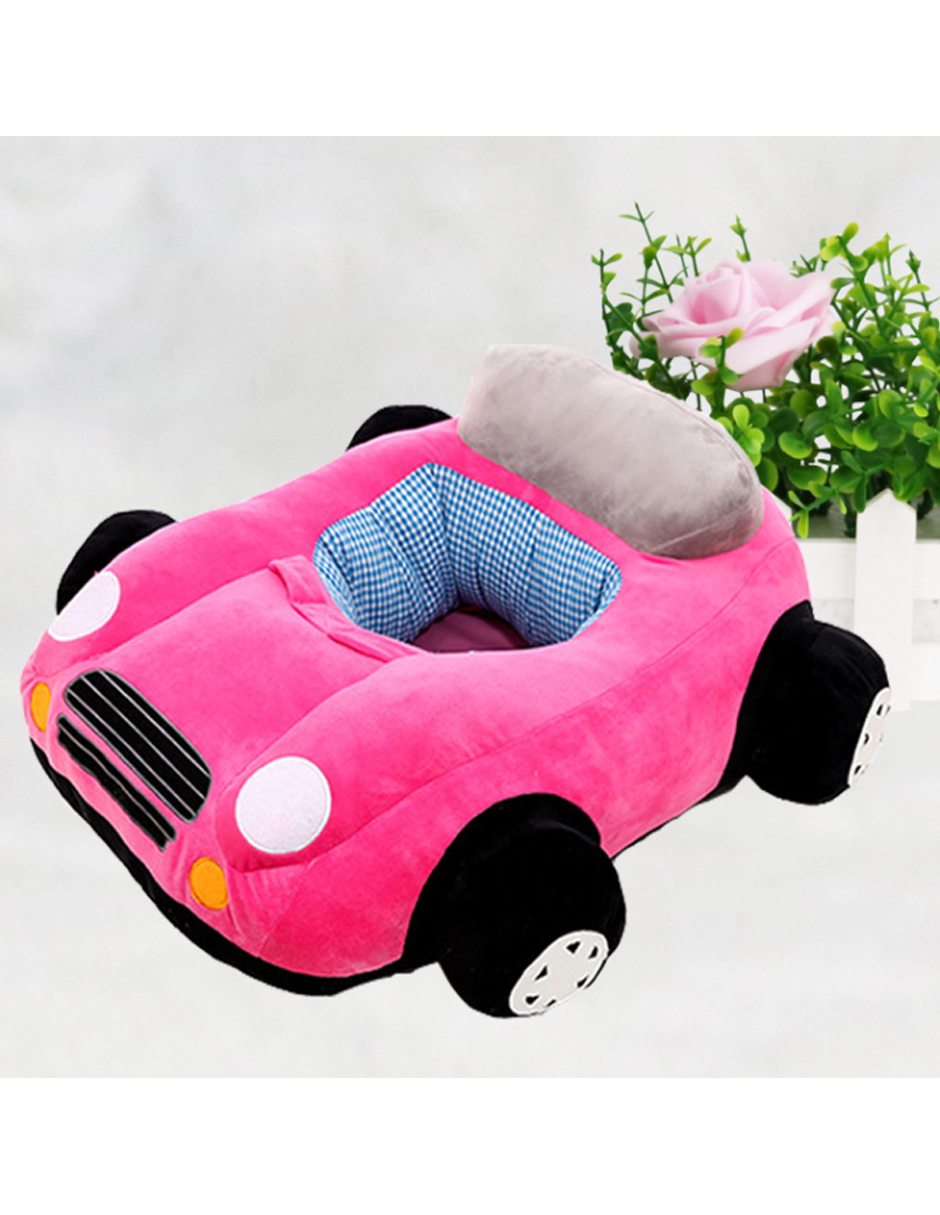 Juguete de peluche Silla antivuelco para bebé diseño de coche -SC-785 Rosa