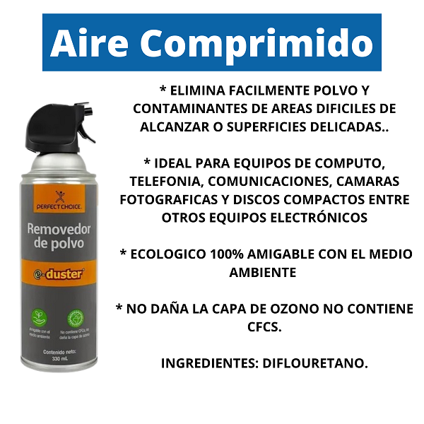 Aire Comprimido Perfect Choice Eduster 330Ml