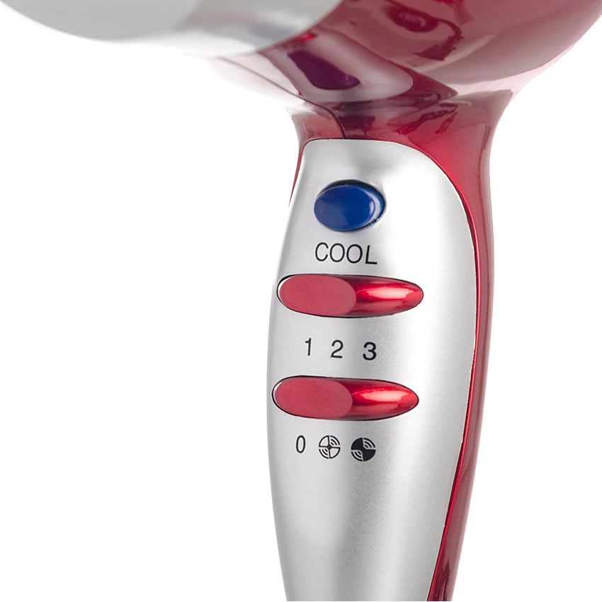 Secadora Para Cabello Timco CT-1600 Tecnología Turmalina - Rojo