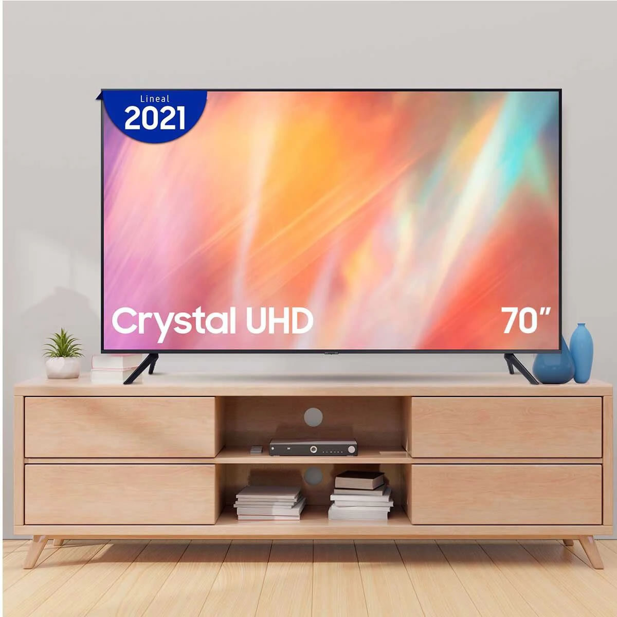 Pantalla 4k Smart TV 70 Pulgadas Samsung UN70AU7000FXZX CST