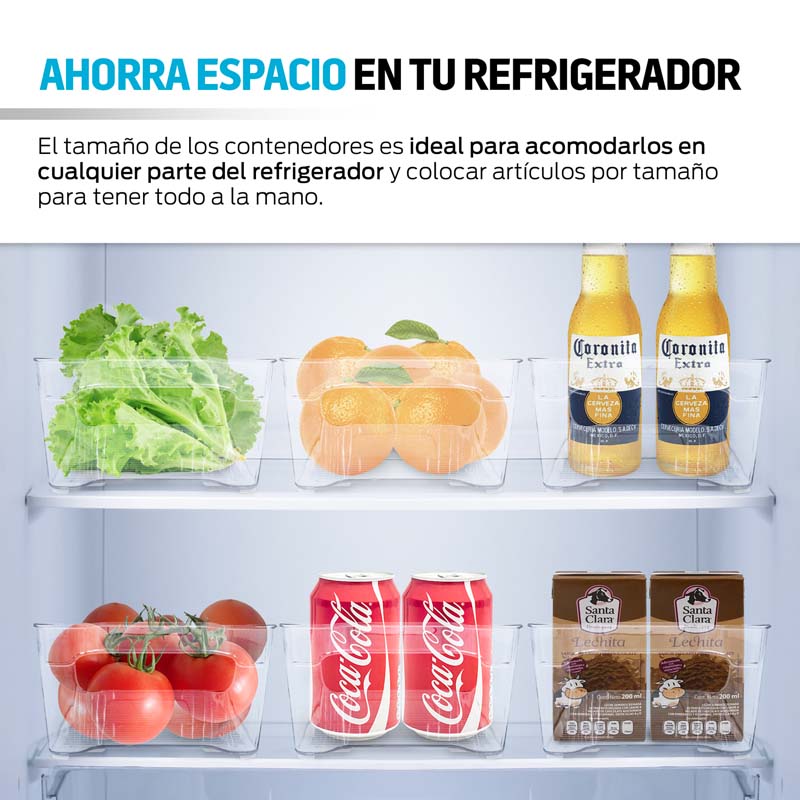 Organizadores para Refrigerador Alacena y Cocina 6 piezas Redlemon