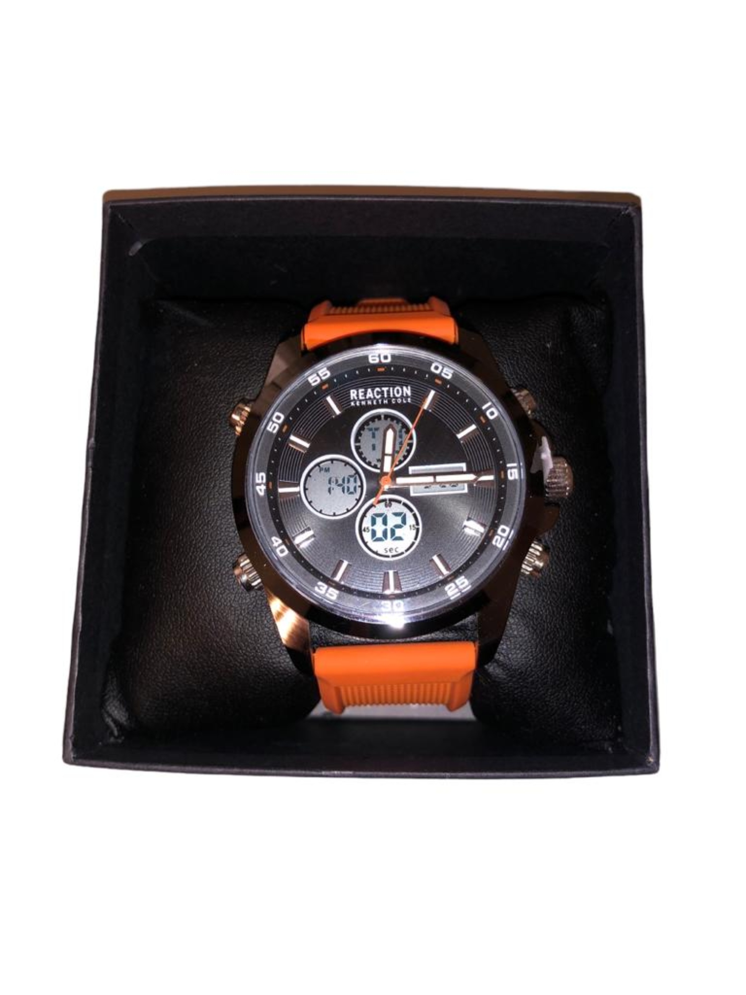 Reloj para hombre Kenneth Cole digital naranja Original 