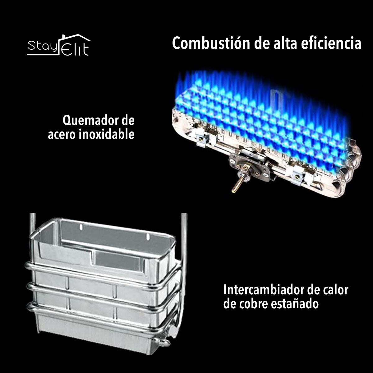 CALENTADOR DE AGUA TIPO INSTANTANEO 2 SERVICIOS STAY ELIT