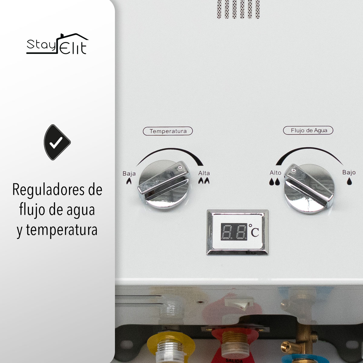 CALENTADOR DE AGUA TIPO INSTANTANEO 2 SERVICIOS STAY ELIT
