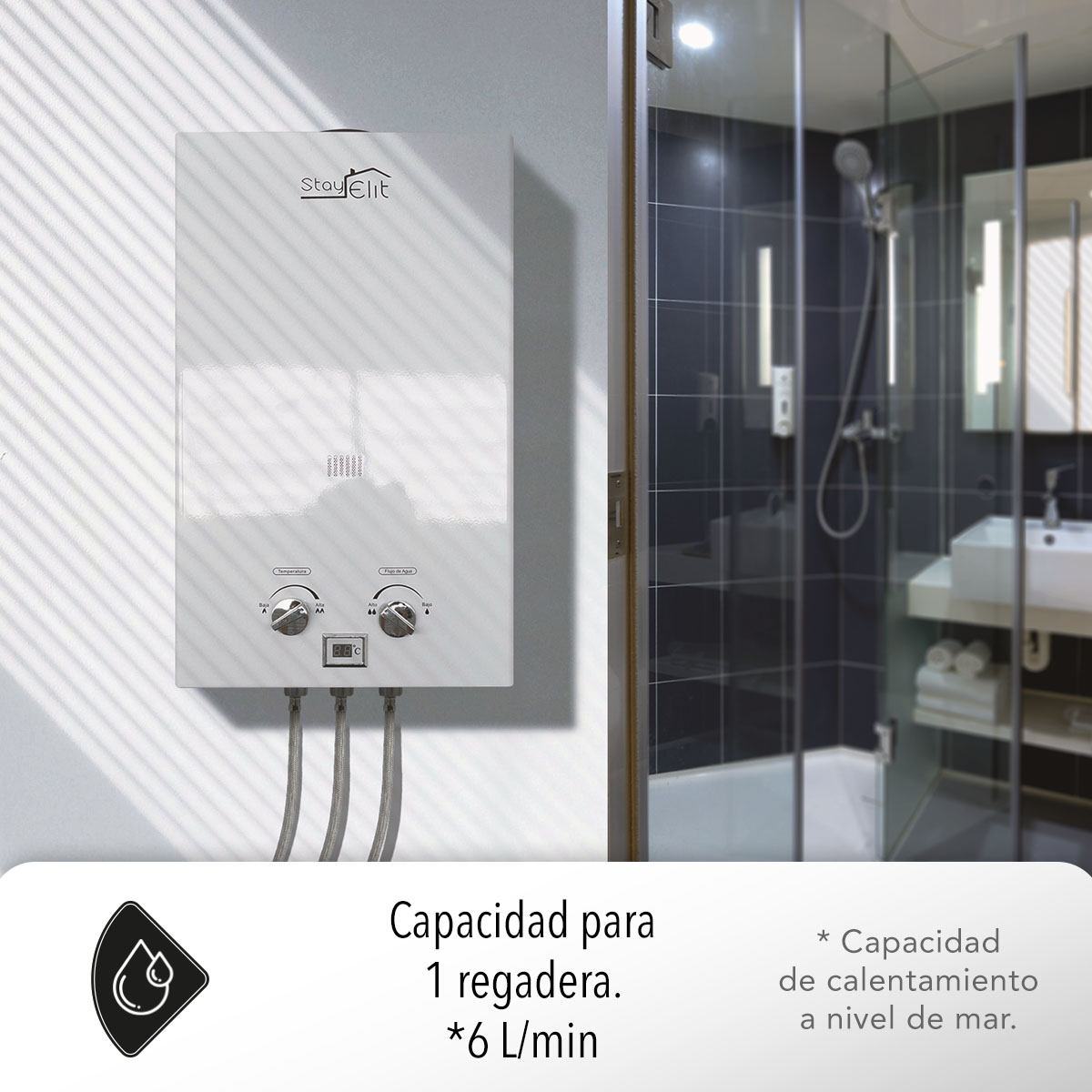CALENTADOR DE AGUA TIPO INSTANTANEO 1 SERVICIO STAY ELIT