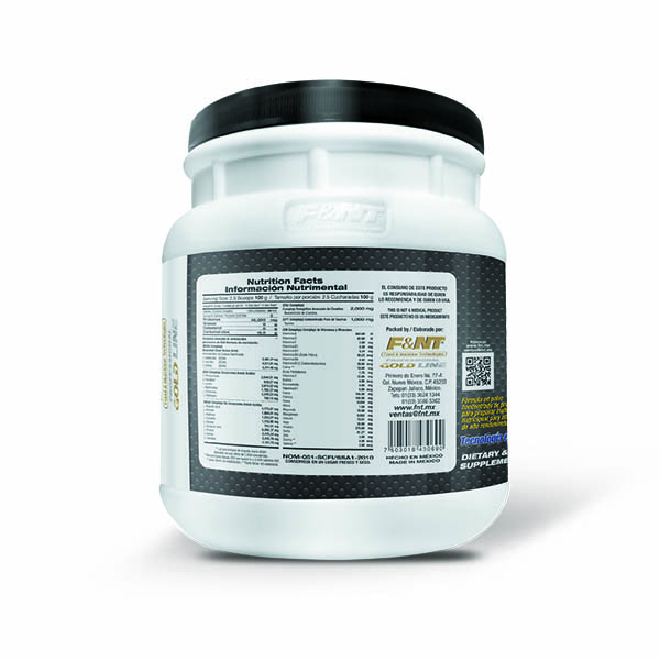 Proteína Whey Protein F&nt 500 Gr 1.1 Lbs 45g P/s Sabor Fresas con crema