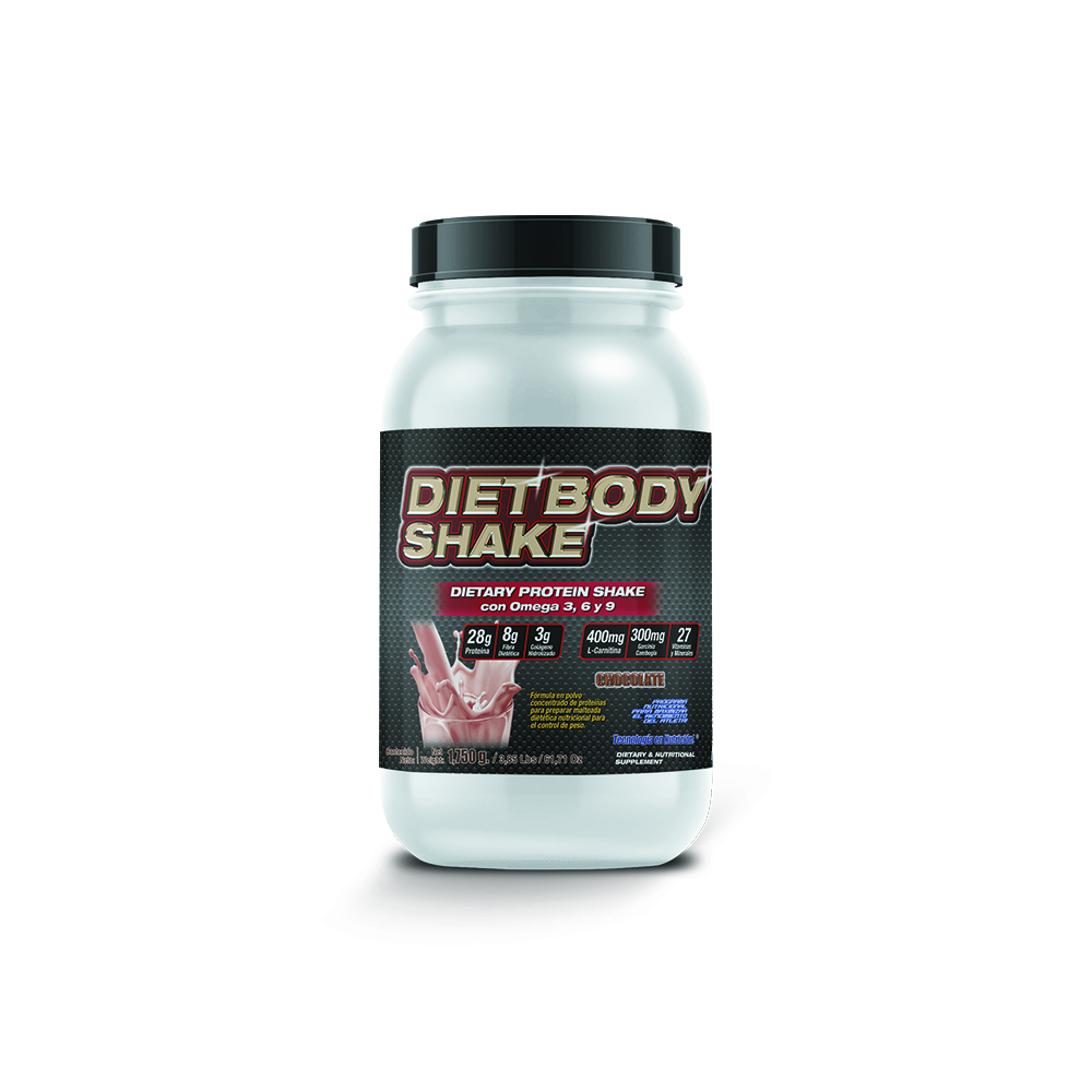 Diet Body Shake 1,750gr : Malteada Dietética Bajar De Peso Sabor Chocolate F&nt