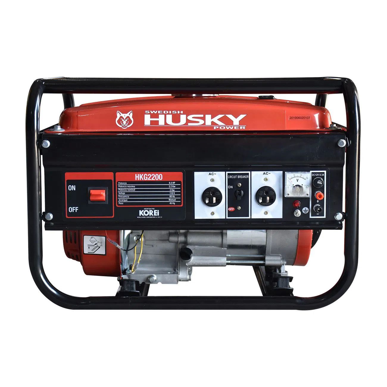 Generador Portátil A Gasolina Husky 2.0-2.2 Kw - Hkg2200