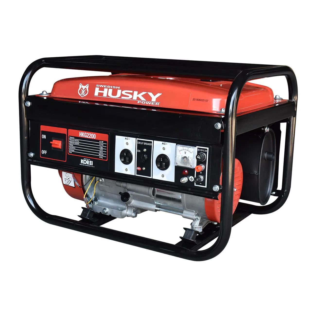 Generador Portátil A Gasolina Husky 2.0-2.2 Kw - Hkg2200