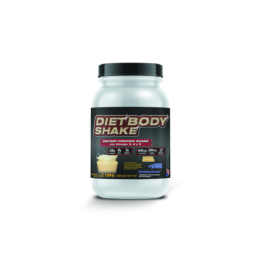Diet Body Shake 1,750gr : Malteada Dietética Bajar De Peso Sabor Vainilla francesa F&nt