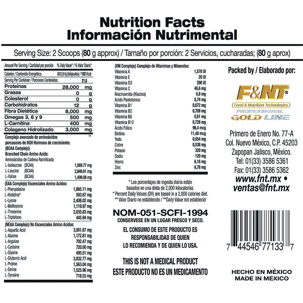 Diet Body Shake 1,750gr : Malteada Dietética Bajar De Peso Sabor Vainilla francesa F&nt
