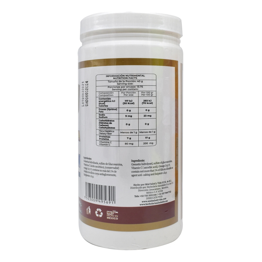 Grenetina Con Glucosamina 500 G