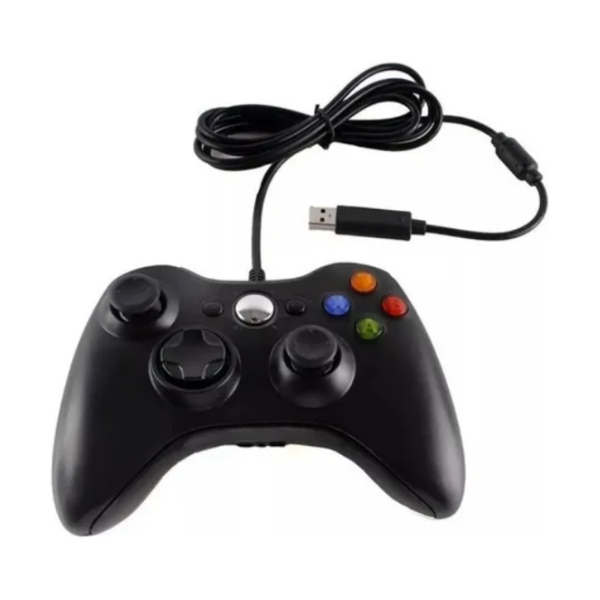 Control Alámbrico Genérico Para Xbox 360 Y PC Color Negro