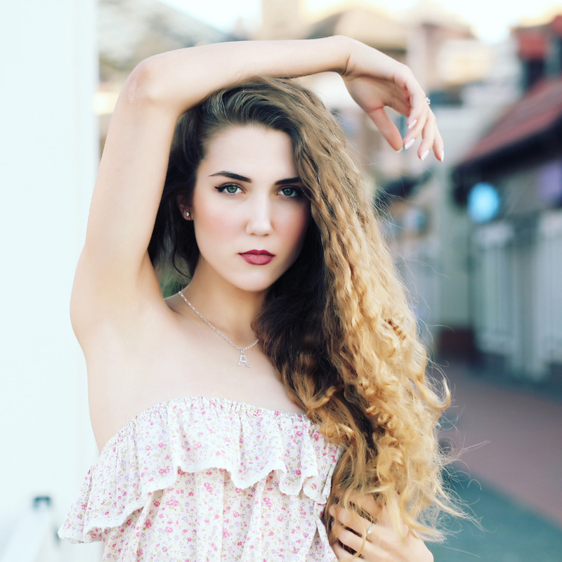 Collar de Inicial Authshine de Plata Ley 925 con Circonia Letra A para Mujer