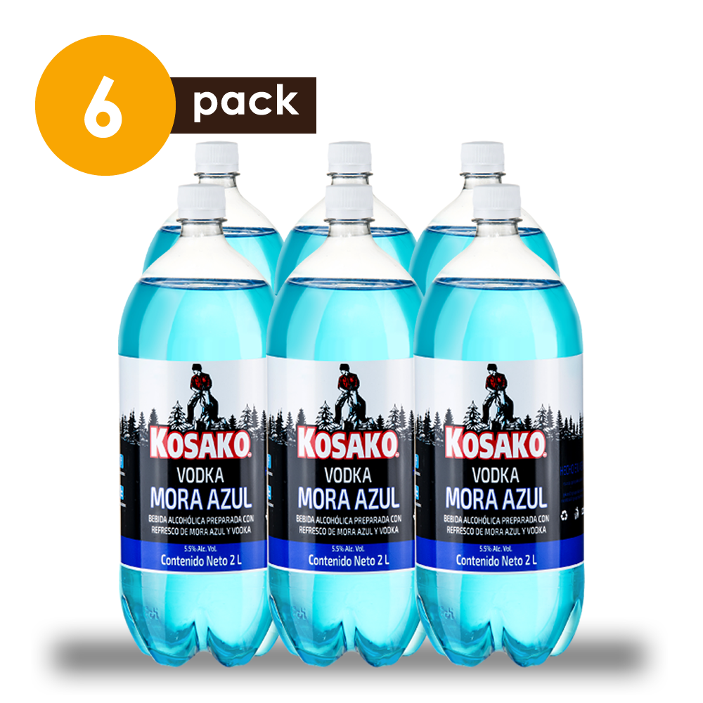Vodka Kosako Mora Azul 2 litros 6 Pack