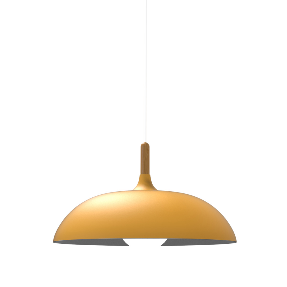 Lampara De Techo Colgante Macaron Retro Con Madera 40 Cm Diámetro