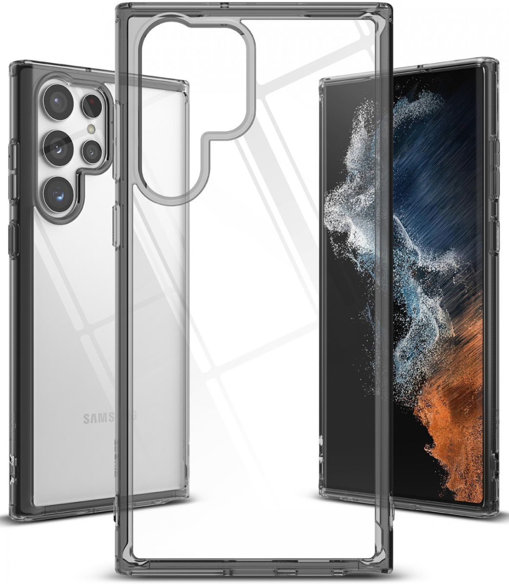 Funda para Galaxy S22 Ultra Ringke Fusion Ligera Smoke Black