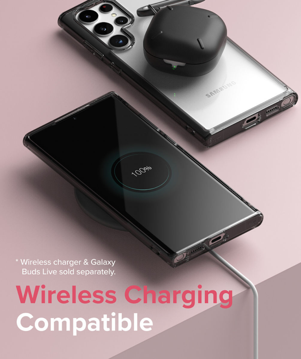 Funda para Galaxy S22 Ultra Ringke Fusion Ligera Smoke Black