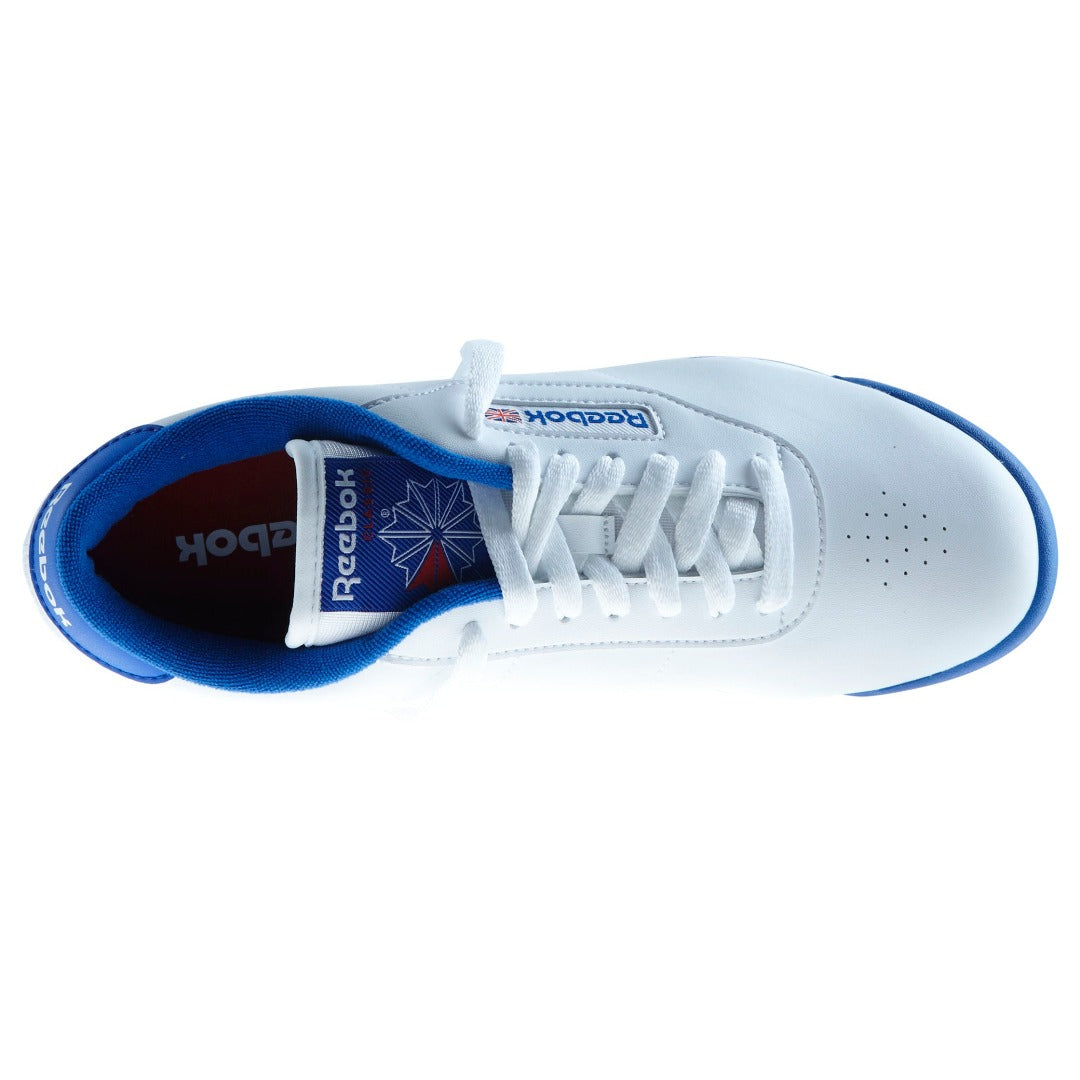 Reebok Princess Blanco Azul Tenis Dama V68529
