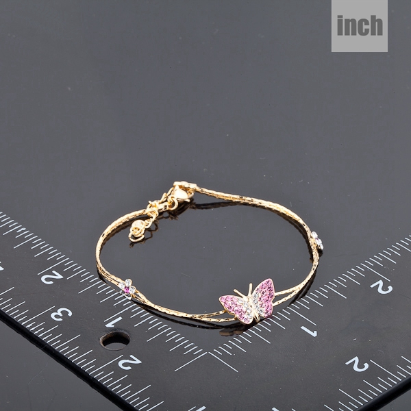 Pulsera Krasha Mariposa De Oro Laminado Para Dama Plfbir13