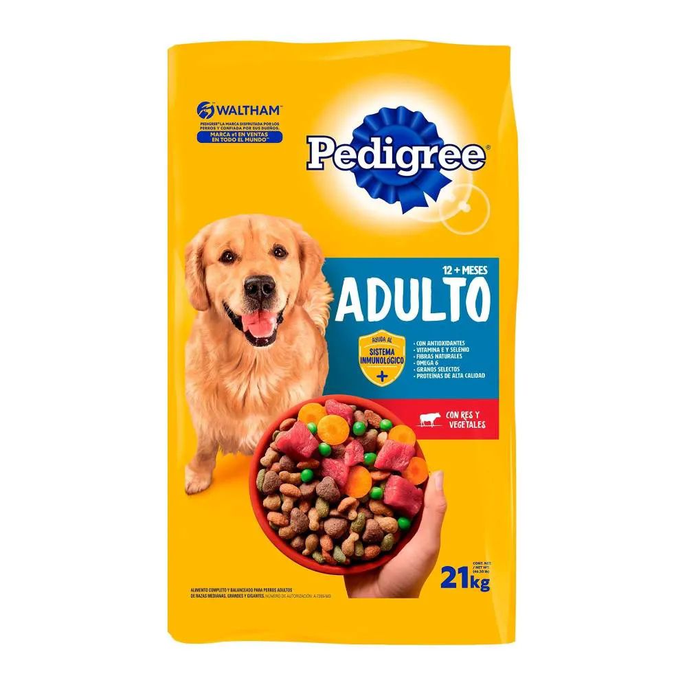 Alimento para Perro Pedigree Adulto 21 kg