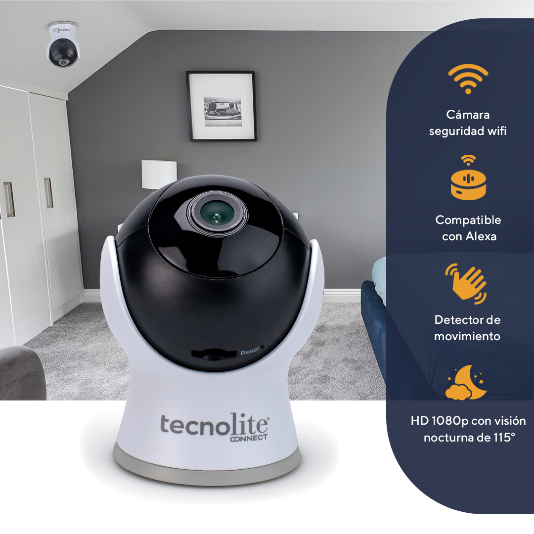 Pack 2 Cámaras Inteligente De Videovigilancia Tecnolite WiFi