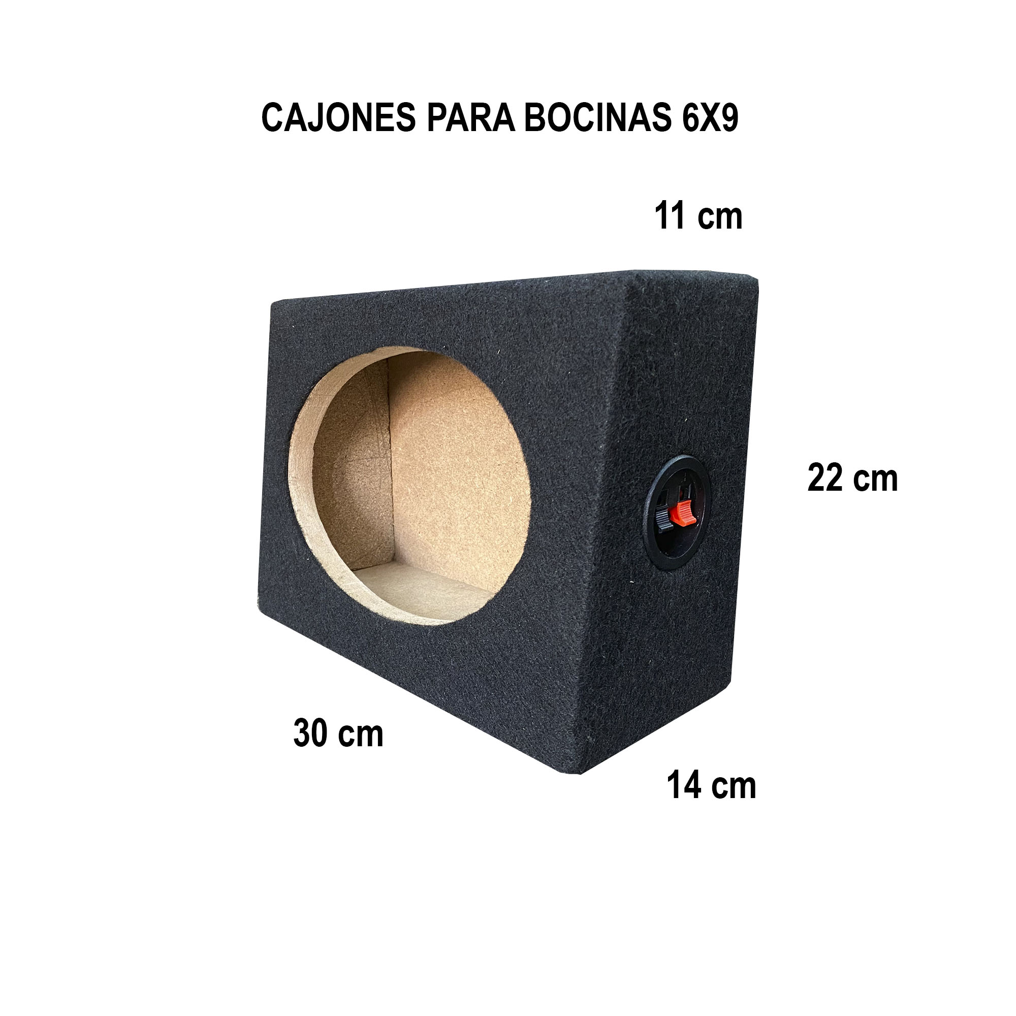 Par De Cajones Para Bocinas 6x9 De Mdf Y Aglomerado