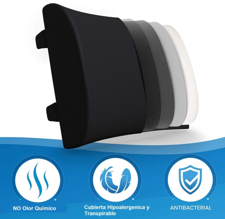 Cojín Soporte Lumbar de Espalda para Silla de Oficina