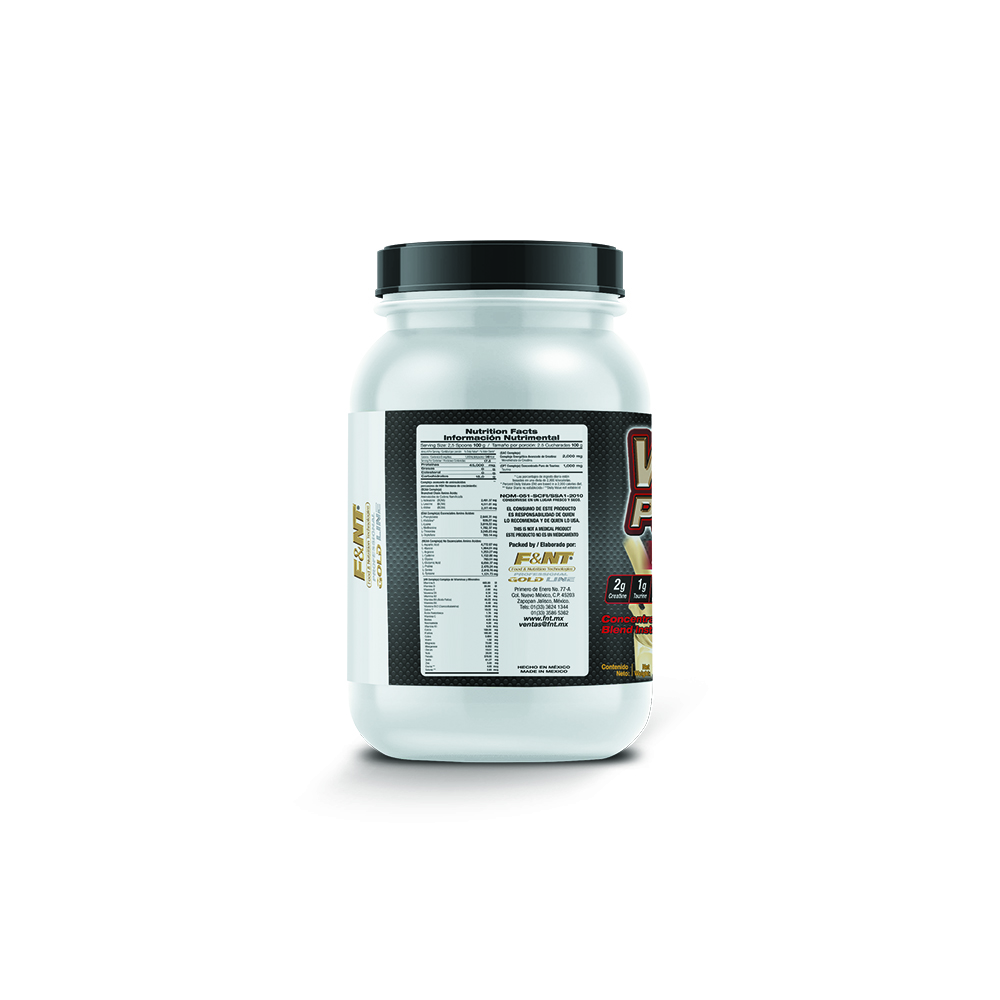 Whey Protein 1,750 Gr Alfa-lactoalbúmina Sabor Fresas con crema F&nt 
