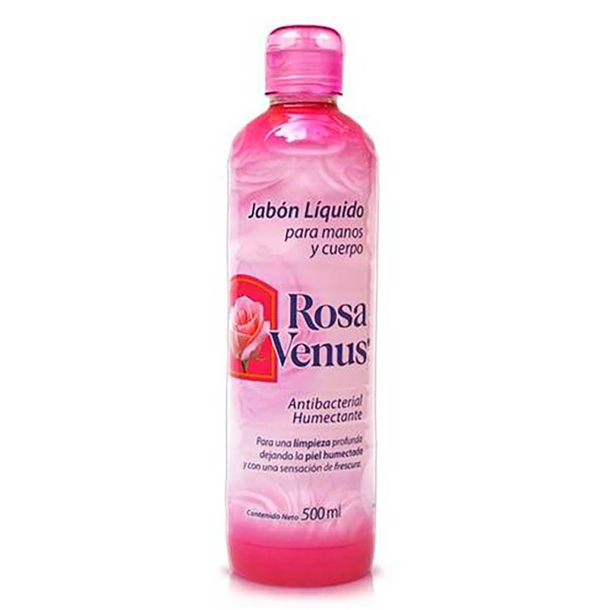 CAJA CON 12PZ DE JABON LIQUIDO ROSA VENUS 500ML
