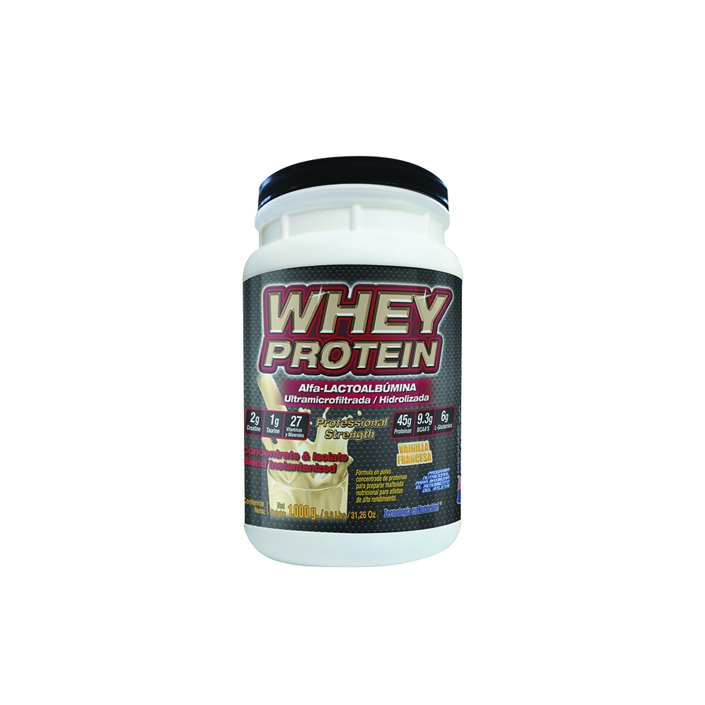 Whey Protein 1,000 Gr Alfa-lactoalbúmina Sabor Vainilla francesa F&nt