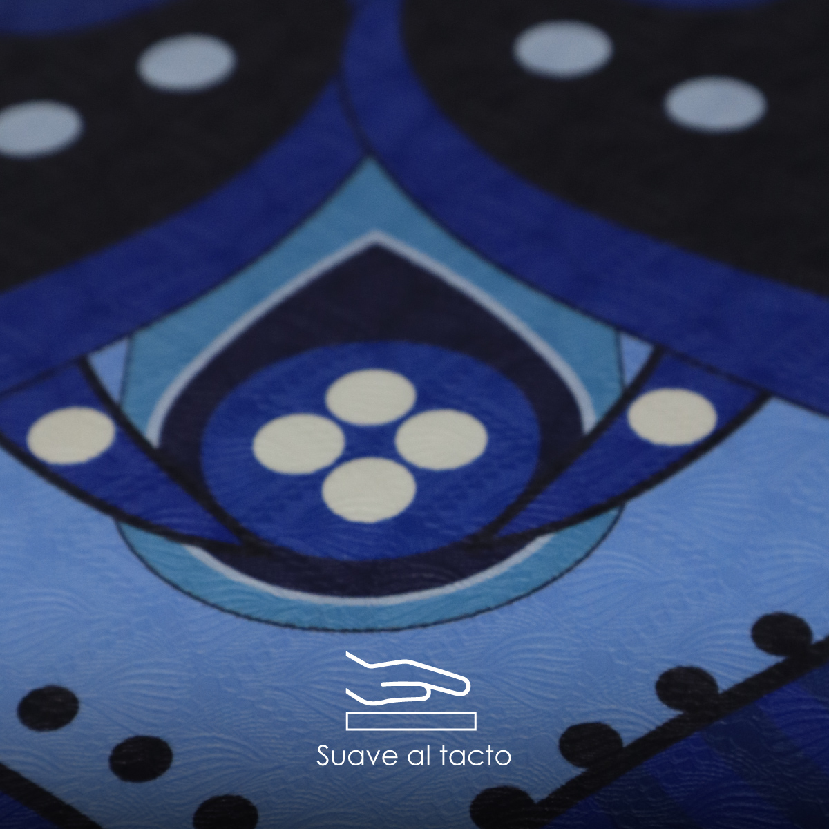 Esterilla de yoga antideslizante, tapete de yoga portátil 183x80 cm TPE alta densidad (mar de loto)