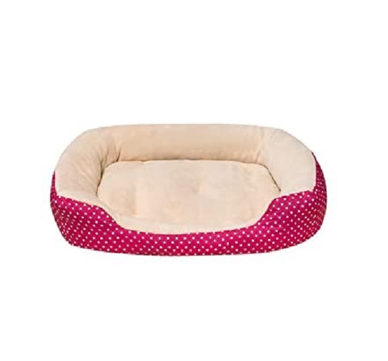 Cama para Perro Calientita Doble Vista Rosa Talla Mediana