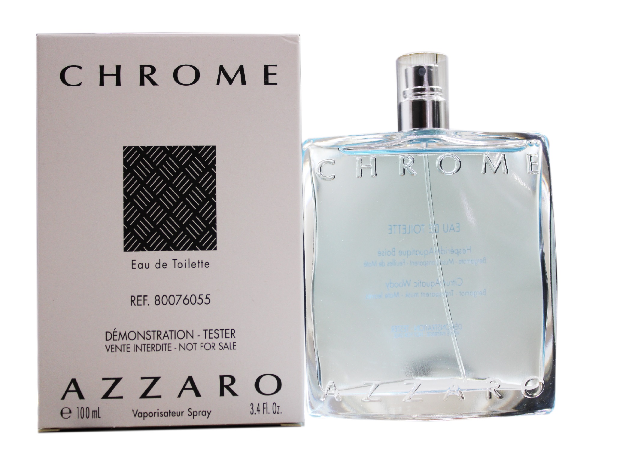 Perfume Tester Chrome Azzaro Edt 100ml Loteado