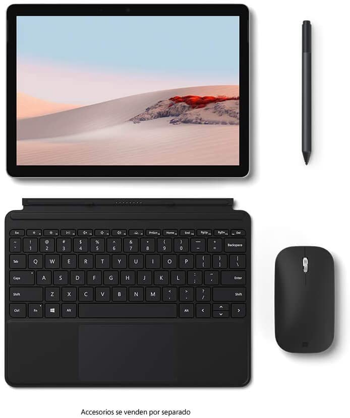Microsoft Surface GO Type Cover - Funda con teclado en español, negro (para Surface GO)