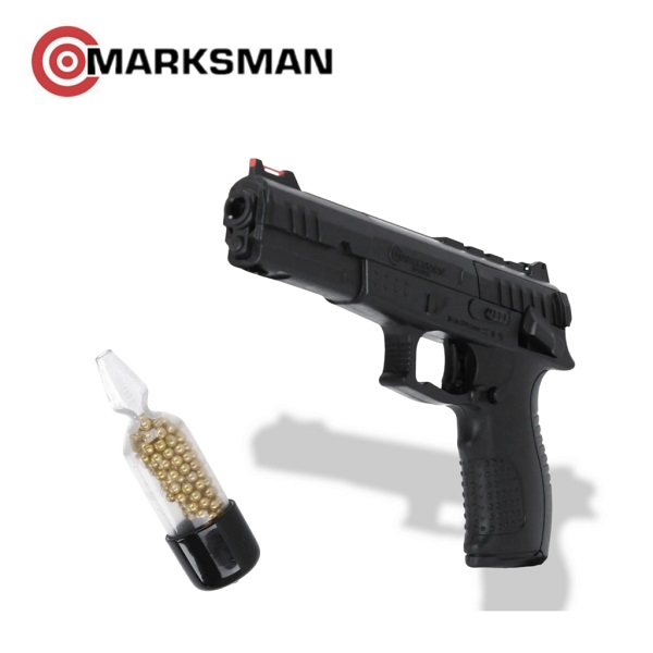 Pistola Deportiva Marksman 1018 Cal. 4.5 Resorte 18 Tiros Diábolo Bbs